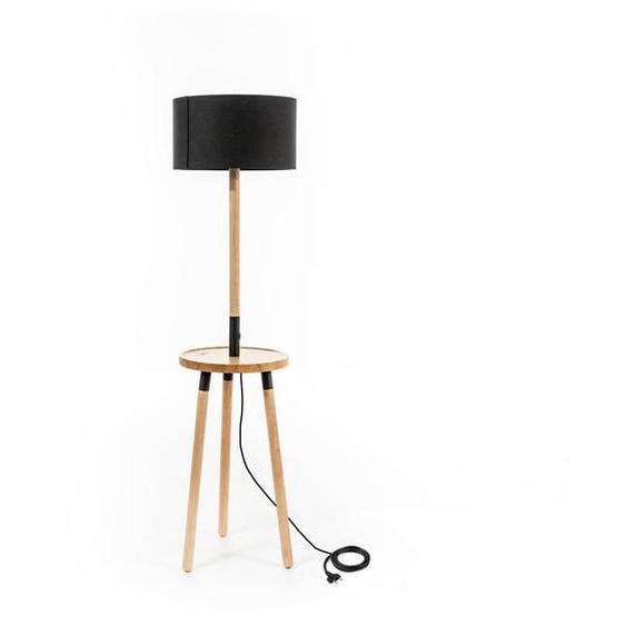 Acrux Lampadaire en tissu noir