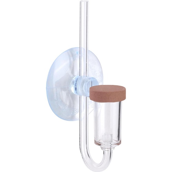 Acrylique -Dioxyde de carbone aquarium Compteur de bulles transparent Raffineur Réservoir à poissons Plantes aquatiques Diffuseur de pulvérisation de CO2