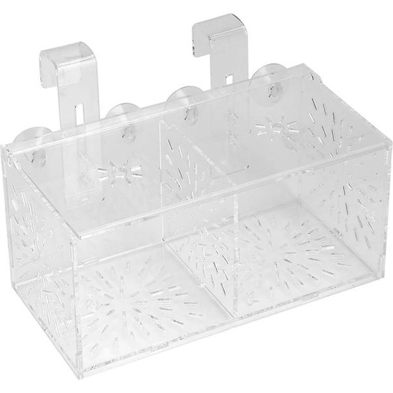 Acrylique Transparent Aquarium Culture Isolation Box Aquarium Incubateur Support(B)