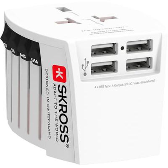 Adaptateur de voyage Universel 4 USB