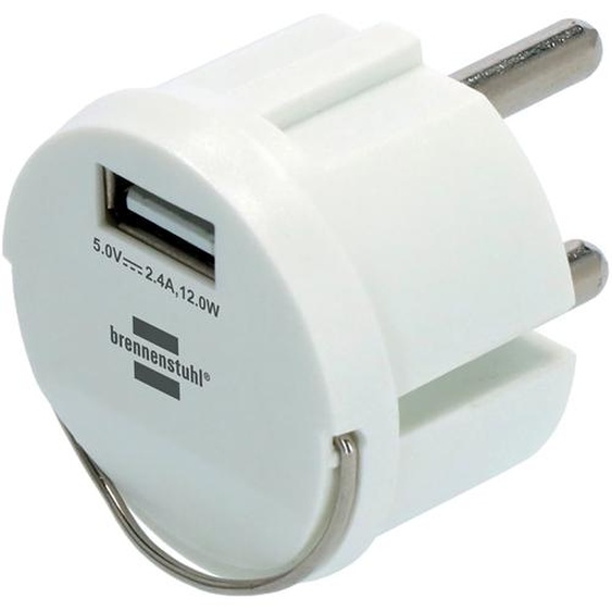 Adaptateur secteur USB 2.4 BRENNENSTUHL, blanc