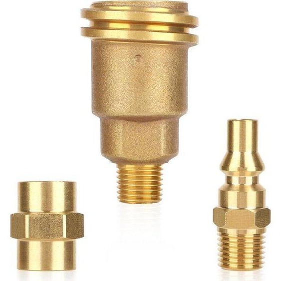 Adaptateurs pour tuyaux de propane, lot de 3, filetage mâle 1/4 NPT, pour barbecues à gaz et appareils de chauffage