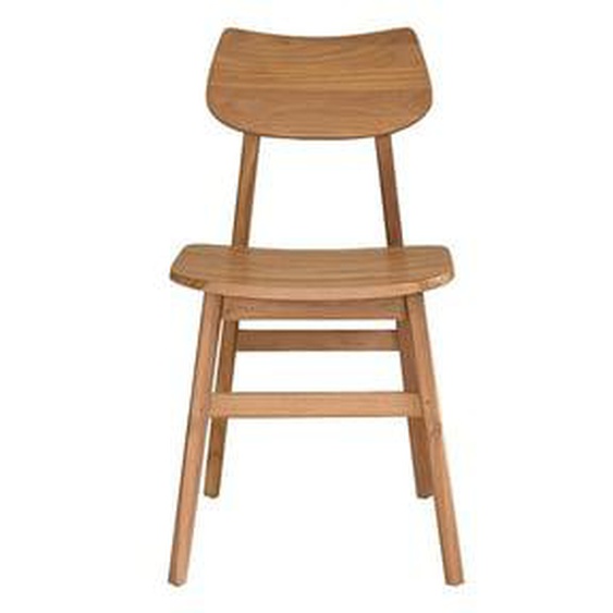 ADELE  Chaise en bois de teck massif naturel