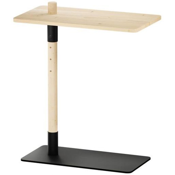 ADJUST table dappoint hauteur réglable en pin laqué clair 55x30 cm