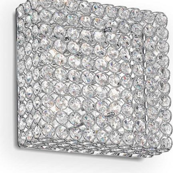 ADMIRAL Chrome Cristal Plafonnier 4 lampes