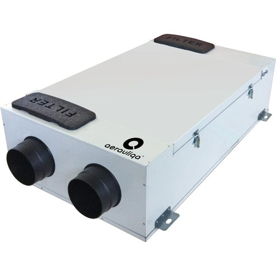 Aerauliqua QR230E Système de ventilation par KWL avec fonction de bypass et échangeur de chaleur entalpie