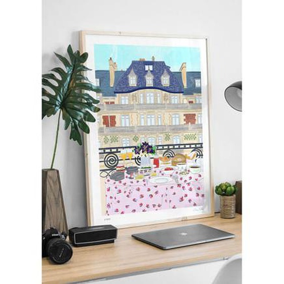 Affiche Art par Clara Panetier - Dejeuner avec vue