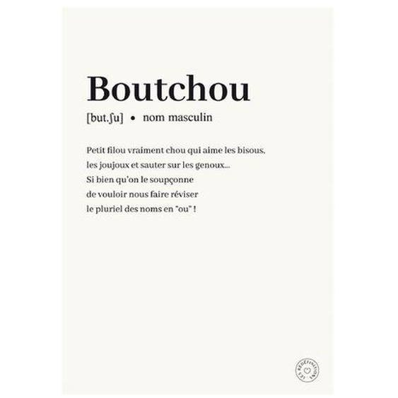 Affiche Boutchou C.Duthoit 30x40cm