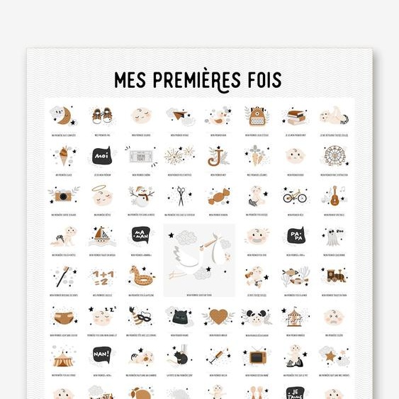 Affiche Mes premières fois - Peau Claire blanc