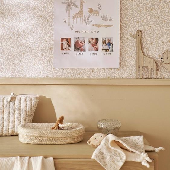 Affiche souvenir de naissance BABYLON beige