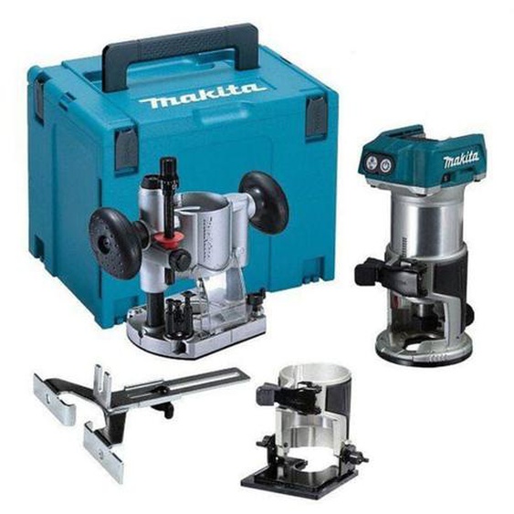 Affleureuse sans fil 18V Li-Ion BL (Machine seule) sans base déportée - MAKITA DRT50ZJX2