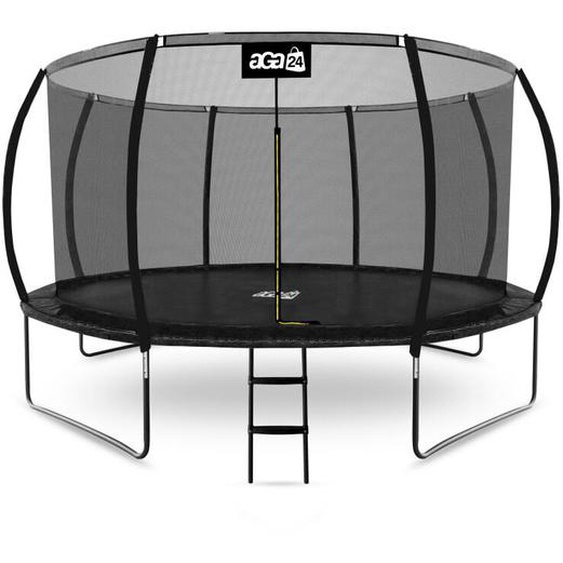 Aga SPORT EXCLUSIVE Trampoline 366 cm Noir + filet de protection + échelle
