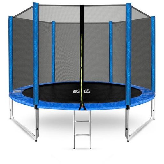 Aga SPORT PRO Trampoline 305 cm Bleu + filet de protection + échelle