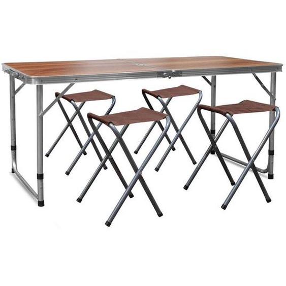 Aga Ensemble de camping pliable Marron