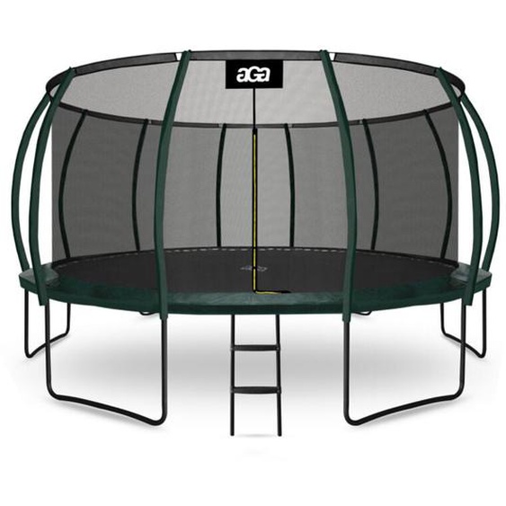 Aga sport exclusive Trampoline 500 cm Vert foncé + filet de protection + échelle