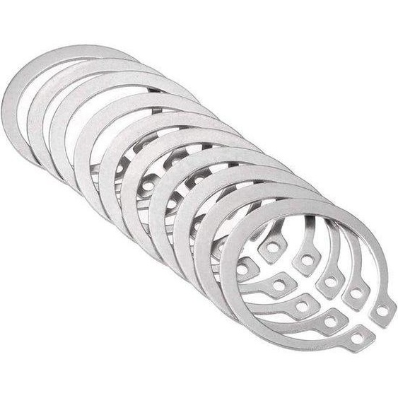 Agrafes de construction - Agrafes en C - Fixation de pièces - Acier inoxydable 304 - 20 pièces de 38 mm - Argent