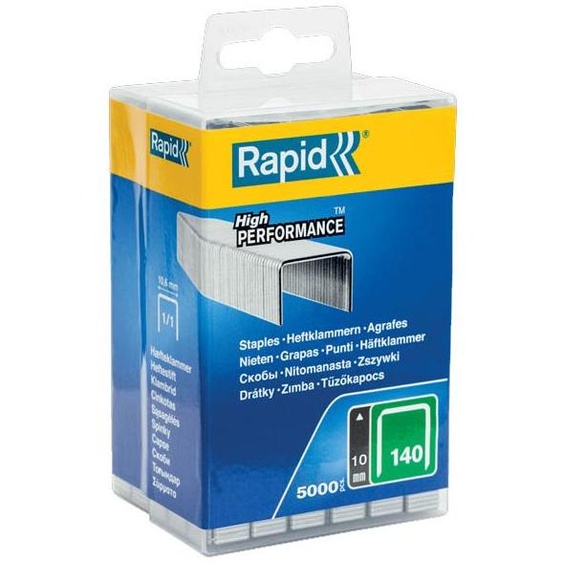 Agrafes en fil plat n° 140 10mm boîte de 5000 - RAPID - 40303090