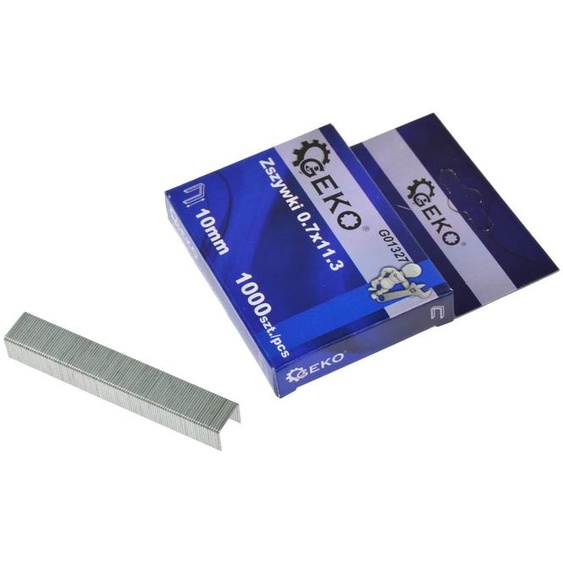 Agrafes GEKO 0,7 x 11,3 x 10 mm, 1 000 pièces G01327