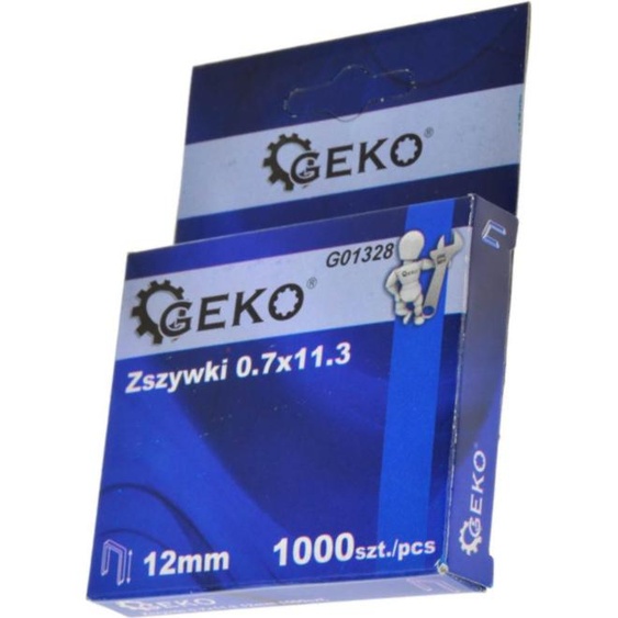 Agrafes GEKO 0,7 x 11,3 x 12 mm, 1 000 pièces G01328