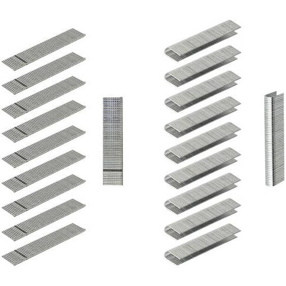 Agrafes pour agrafeuse rondes 6x12 mm et clous en T 13,6x1,1 mm