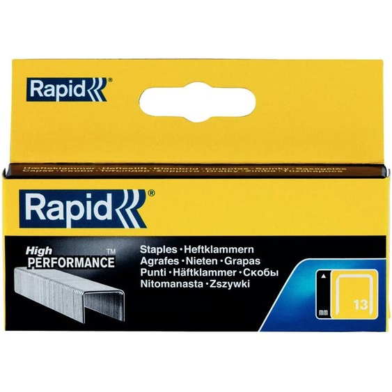 Agrafes Rapid 13/6, zinguées, petit paquet