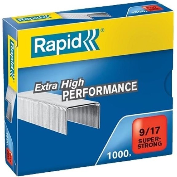 Agrafes Rapid 9/17 acier super fort 1000 pcs