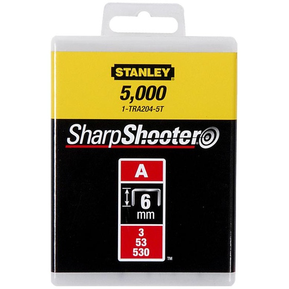 Agrafes Type A 14mm boîte de 1000 - STANLEY - 1-TRA209T