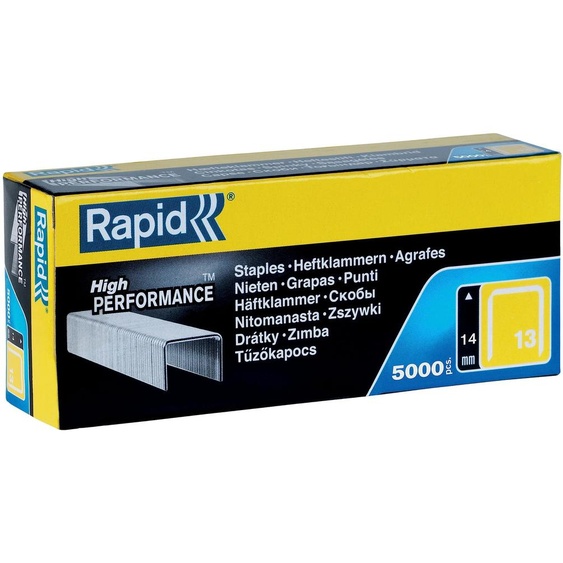 Agrafeuses rapides, agrafes type 13, 14 mm, lot de 5 000 pièces, fil fin