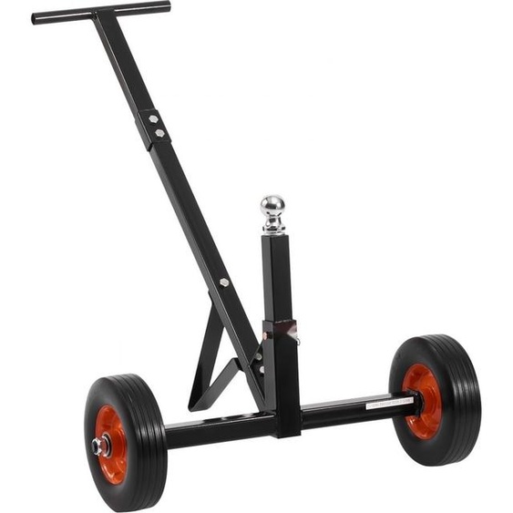Aide à la manuvre remorque 272kg - Hauteur réglable 42/56cm - Boule acier 47,3mm - Idéal pour le transport de remorques