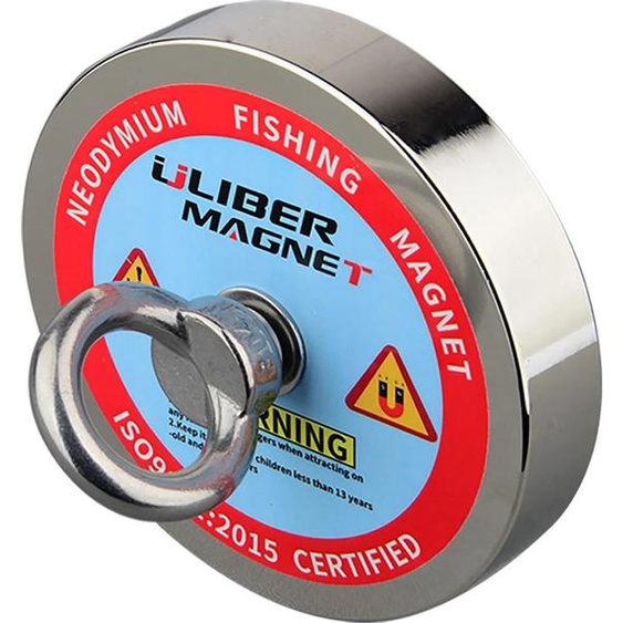 Aimant puissant, force verticale de 400KG, matériau néodyme, résistant à la corrosion, rouge, force de traction verticale