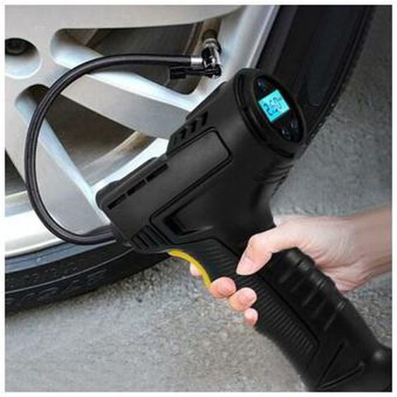 Aiperq - Gonflable Sans Fil Portable Gonfleur de Pneu 120W Compresseur dAir Pompe de Pneu pour Voitures, Motos, Vélos avec Jauge de Pression