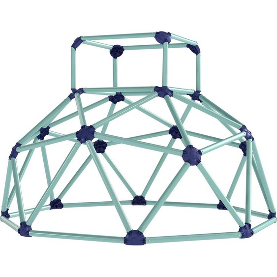 AIYAPLAY Dôme descalade Ø182,5 cm Structure descalade dextérieur Résistant aux UV, imperméable Dôme descalade pour enfants jusquà 90 kg, aire de jeux dextérieur pour enfants de 3 à 8 ans Plastique Bleu