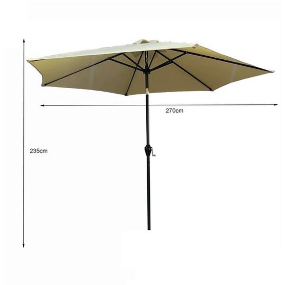 Akord Parasol De Jardin Orient Beige 235X235X235