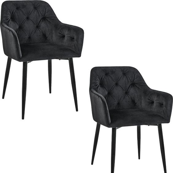 Akord Pouf Alia Velours Graphite 55X55X30