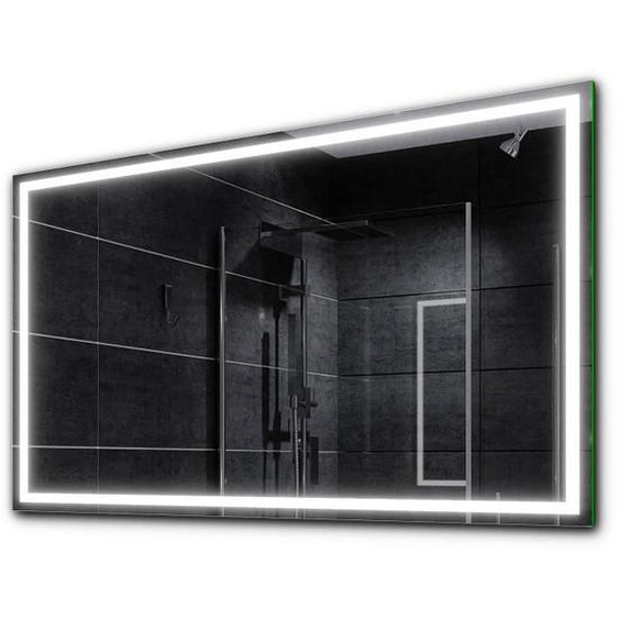 Alasta - Miroir de salle de bain - 80x70 cm  - Modèle Atlanta - Miroir avec LED Illumination