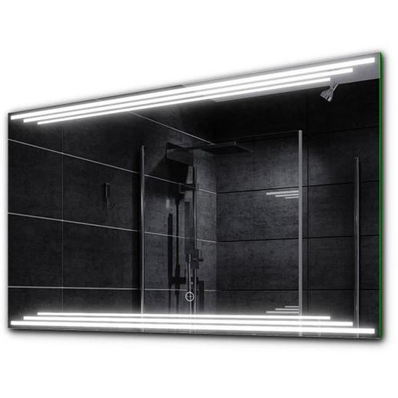 Alasta, Miroir LED avec Interrupteur Tactile, Birma 150x70 cm