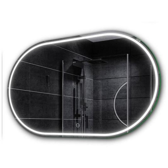 Alasta, Miroir LED avec Interrupteur Tactile, Palermo 120x100 cm