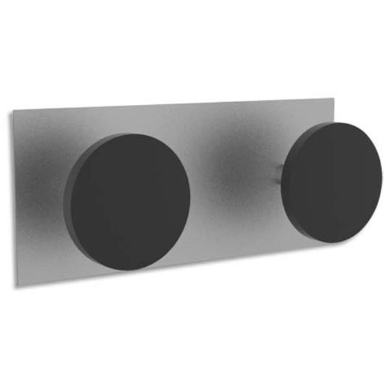 ALBA Double patères magnétiques pour fixation sur surfaces métalliques grâce à son aimant extra-puissant