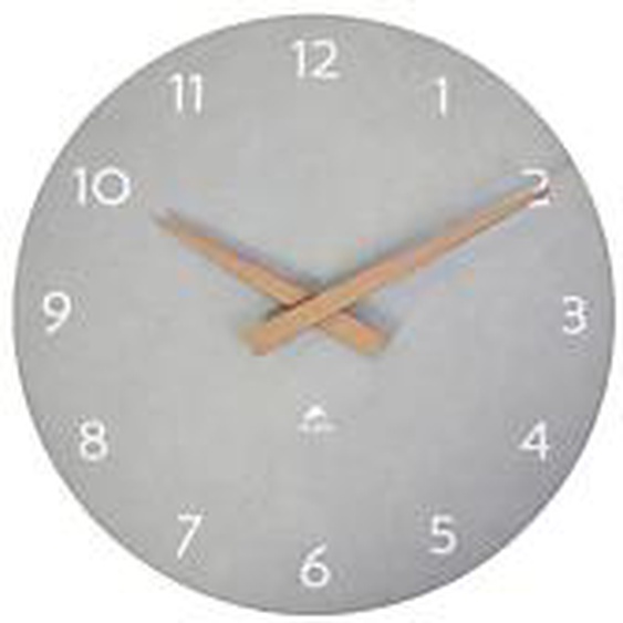 Alba Horloge murale Hormilena en bois - Diamètre 30 cm - Gris