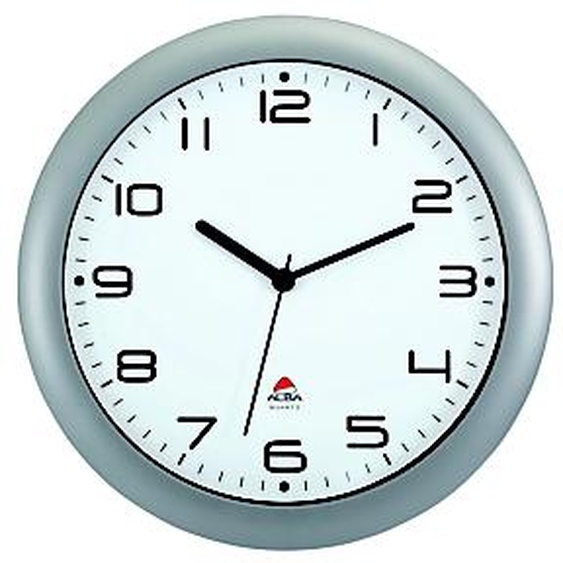 Alba Horloge murale Hornew à quartz - Diamètre 30 cm - Gris