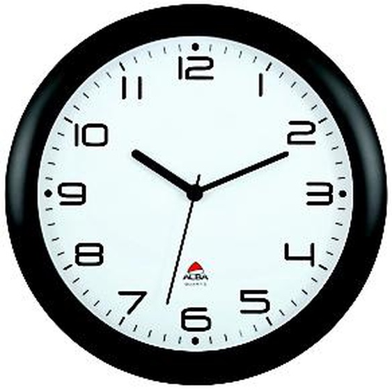 Alba Horloge murale Hornew à quartz - Diamètre 30 cm - Noir