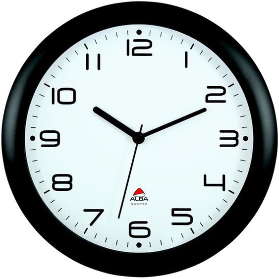 Alba Horloge murale Hornew à quartz - Diamètre 30 cm - Noir