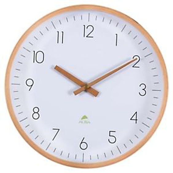 Alba Horloge murale Madera en bois - Diamètre 30 cm - Blanc
