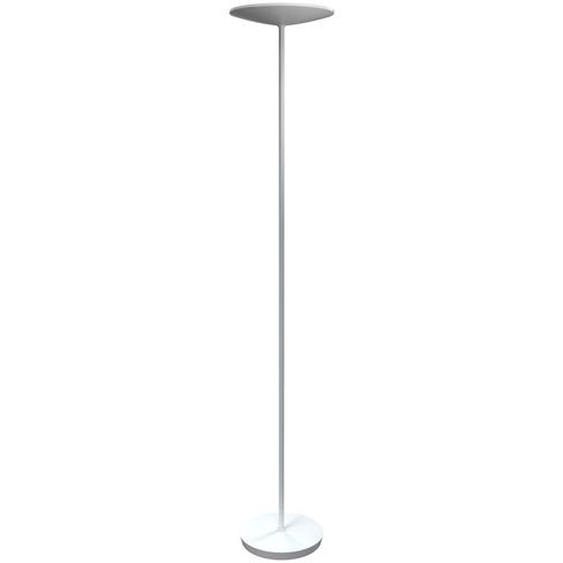 Alba Lampadaire LED Slim BC - LED intégrée - 30 W - Variateur dintensité - Acier - Blanc