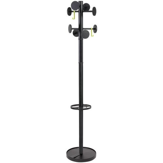Alba Portemanteau Alpha 8 patères - Noir