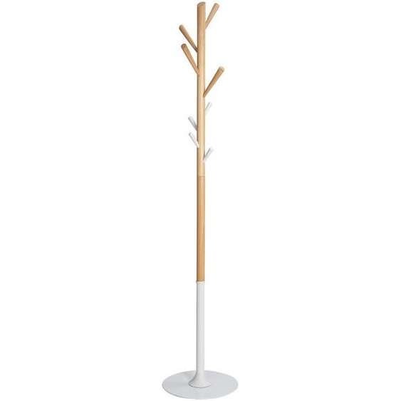 Alba Portemanteau Olaf 8 patères - Bois et blanc