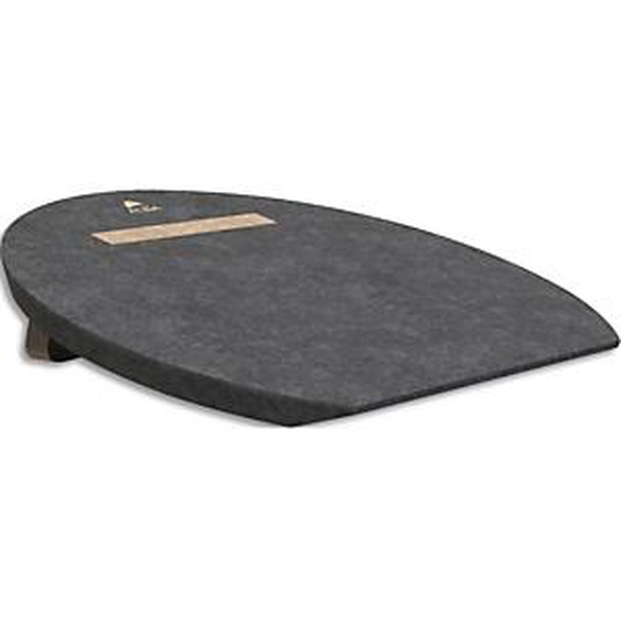 ALBA Repose-pieds PET 100% recyclé (bouteille deau recyclée) - gris/bois