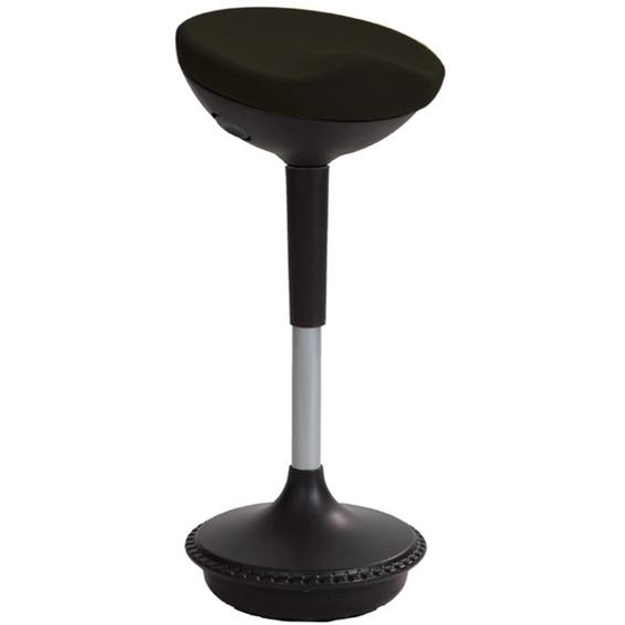 Alba Tabouret ergonomique STOOLY - 6 à 85 cm de hauteur - Noir