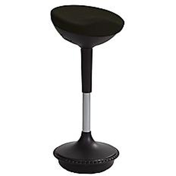 Alba Tabouret ergonomique STOOLY - 6 à 85 cm de hauteur - Noir