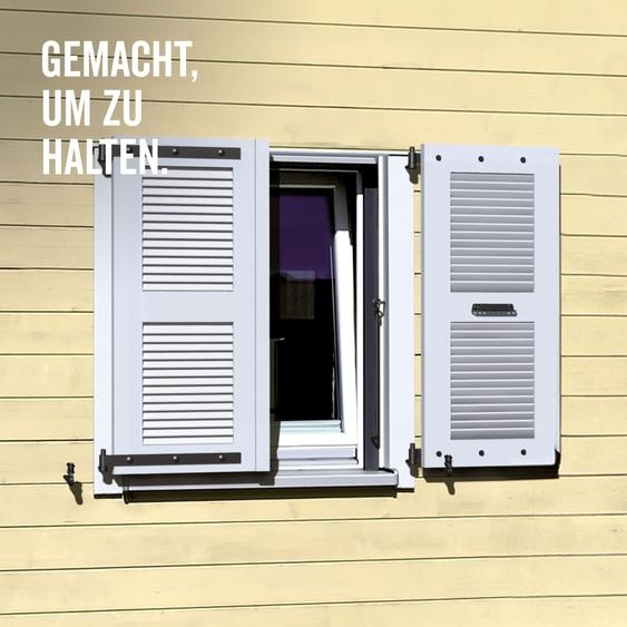 Alberts 10x arrêt de volet, noir, électro-galvanisé bleu ou électro-galvanisé, passivé à couche épaisse